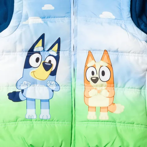 Vista 5 de Bluey Chaleco de Bingo con cremallera para niñas de 2 a niños grandes