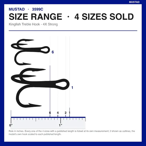 Vista 3 de Mustad Anzuelo clásico extra fuerte de Kingfish (25 unidades)
