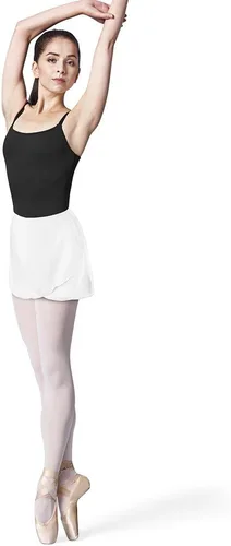 Vista 21 de Bloch Falda de ballet Vera Georgette para mujer, falda cruzada de ballet Vera Georgette Berenjena