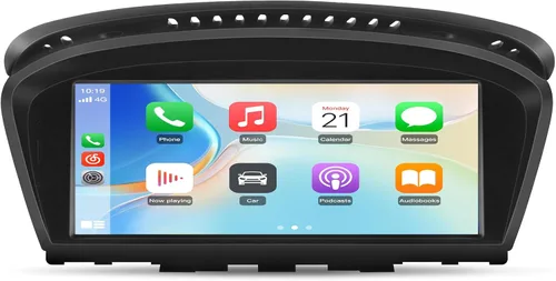 Vista 7 de Junsun Radio de coche estéreo Android para BMW Serie 3 5 E60 E90 E93 8.8 pulgadas actualización de pantalla con Carplay Android Auto 2009-2012 CIC