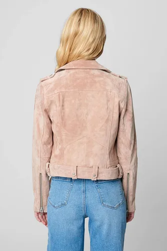Vista 3 de BLANKNYC Ropa de lujo para mujer, chaquetas de cuero de gamuza recortadas, abrigos cómodos y elegantes