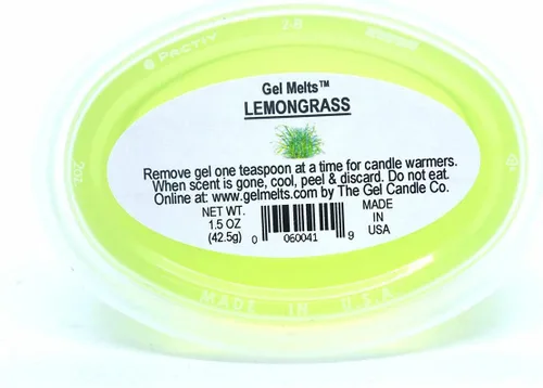 Vista 3 de Paquete de 3 unidades de gel aromático de citronela para calentadores y quemadores de The Gel Candle Company Peel, MELT and Enjoy