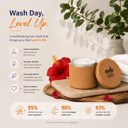 Vista 7 de Restore Moisture Masque para cabello seco dañado, mascarilla hidratante profunda para el control del encrespamiento, tratamiento de reparación