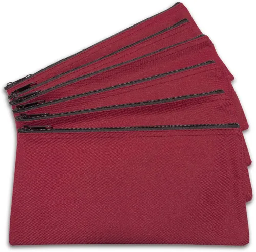 Vista 11 de DALIX Bolsas de dinero con cremallera para depósito bancario, 6 unidades, color negro