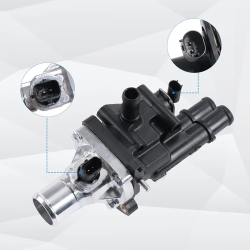 Vista 4 de Ensamble de Termostato y Carcasa de Refrigerante del Motor con Junta de Sensor de Reemplazo para Chevrolet Cruze 2011-2015/Sonic 2012-2015/Trax