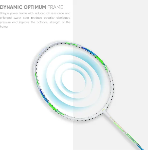 Vista 4 de Li-Ning G-Force Superlite 3700 - Raqueta de bádminton de fibra de carbono con cubierta completa