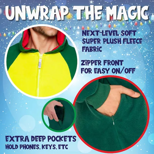 Vista 5 de Funziez! - Disfraz de animal de una pieza para adultos, diseño de felpa para Halloween, traje de cosplay de fruta para mujer y hombre