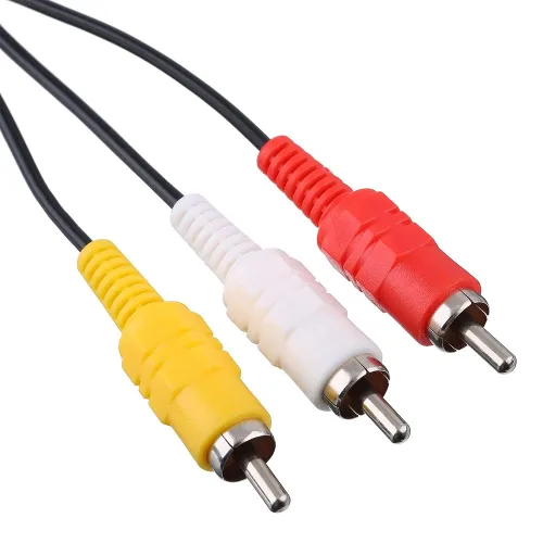 Vista 2 de PS2 PS1 PS3 to AV Cable 6ft AV Cable PS2 Console Composite 3 RCA Compatible for PlayStation 1 2 3 Replace AV Cable - Black