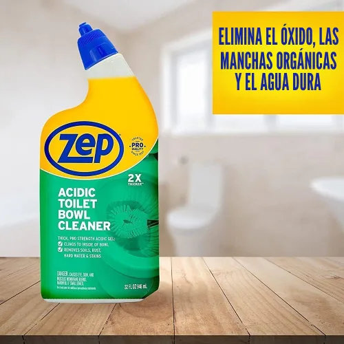 Vista 8 de Zep ZUATBC324 - Limpiador ácido para inodoro, 32 onzas (caja de 4), experimenta el máximo poder de limpieza con nuestra fórmula de adherencia 2