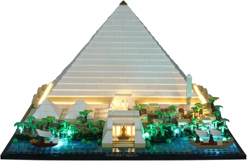 Vista 8 de VONADO Kit de luz LED para Lego Great Pyramid 21058 y otros kits de modelos Lego - Iluminación de bricolaje para decoración del hogar