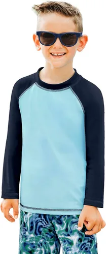 Vista 7 de City Threads camisa de manga larga con protección solar SPF 50+, peplo, rash guard para niña