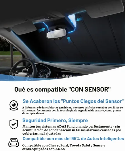 Vista 5 de Pigenius Parasol para parabrisas Honda HR-V 2016-2022, acabado plateado metálico