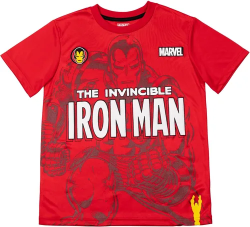 Vista 3 de Marvel Avengers - Conjunto de camiseta de manga corta y pantalones cortos de malla para niños