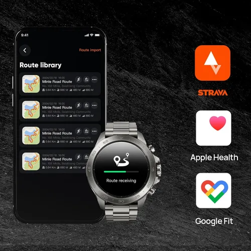 Vista 9 de mibro GS Explorer S Titanium - Reloj inteligente GPS para exteriores con Plata de titanio