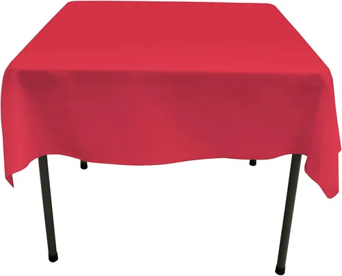 Vista 60 de GEFEII Servilletas de tela de poliéster sólido de 18 x 18 pulgadas para cocina, mantel rectangular cuadrado redondo para bodas, fiestas