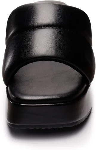 Vista 3 de DREAM PAIRS Sandalias de plataforma con plataforma para mujer, lindas sandalias cómodas para caminar