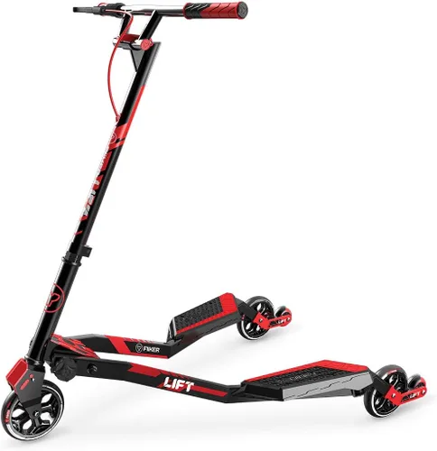 Vista 7 de Yvolution Y Fliker Lift Drift Scooter – 3-Wheel Self-Propelling Wiggle Scooter with Lift Technology, 360° Spinning Handlebars, Foldable, Ages 7+