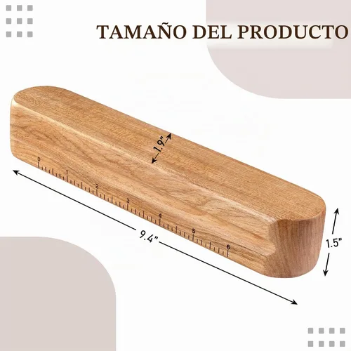 Vista 2 de Savina Aplaqueta para Sastres de Acolchado, Multiusos Profesional Duradera de Madera Dura para Planchar Costuras, Herramienta de Alisado. Ideal