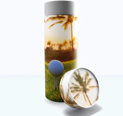 Vista 23 de Tubos de dispersión de golf de 19 hoyos para cenizas humanas, urna de dispersión aprobada por la TSA y urnas biodegradables ecológicas para cenizas