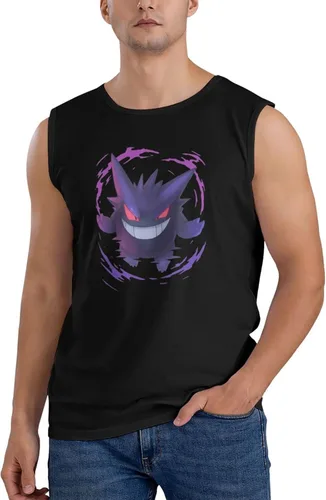 Vista 2 de DPFHL Gengar Tank Tops Mens T-Shirt Sleeveless Shirt