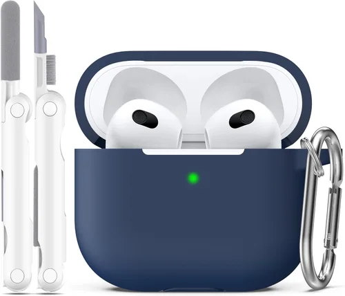 Vista 130 de R-fun for AirPods 2nd/1st Case Silicone Cover, Banana Violet Violeta plátano