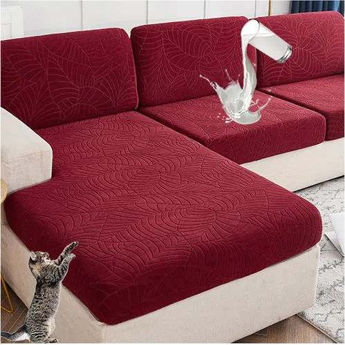 Vista 11 de Fundas de cojín para asiento de sofá, impermeables, de alta elasticidad, universal, elástica, fundas de cojín de repuesto para cojines individuales