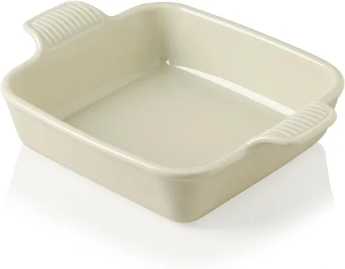Vista 9 de Sweejar Plato de Cerámica para Hornear, Bandeja Rectangular Pequeña para Hornear con Asas Dobles, 20 Oz para Cocinar, Brownie, Cocina, 6.5 x 4.9 x