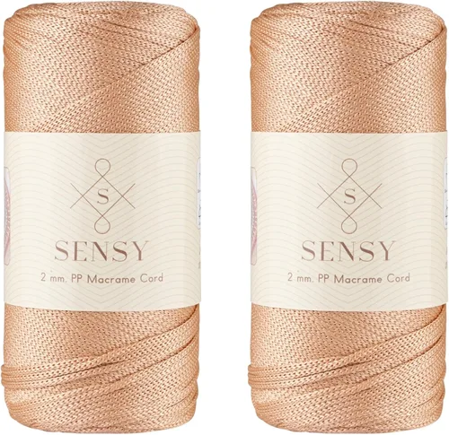 Vista 63 de Sensy Premium 2mm 229.5 metros de cuerda de poliéster 100% cordón de polipropileno Cordón de macramé 2mm Cordón para bolso de crochet Hilo