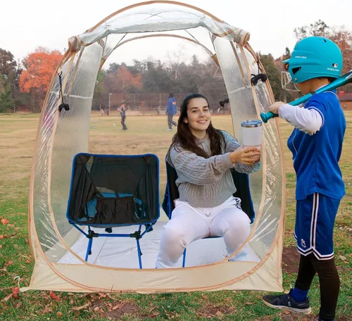 Vista 18 de All Weather Proof Pod Sports Tent,Outdoor Weather Tent Sports Pod Pop Up Shelter with Sealed Floor,Clear Tent for Sport Event,Camping,Fishing 8