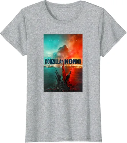 Vista 20 de Godzilla vs Kong - Camiseta oficial con póster, Negro