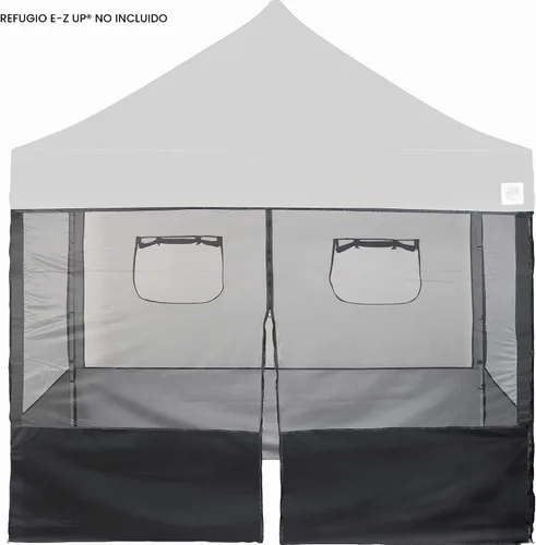 Vista 2 de E-Z UP Kit de pared lateral para cabina de comida, juego de 4, se adapta a toldo de pierna recta de 10 x 10 pies (toldo/refugio no incluido)