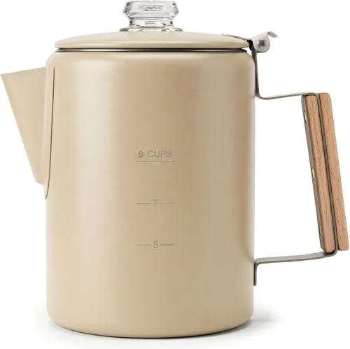 Vista 13 de COLETTI Bozeman Color Series - Cafetera percoladora - Cafeteras de camping - Percoladora favorita de campamento - Sin aluminio o plástico
