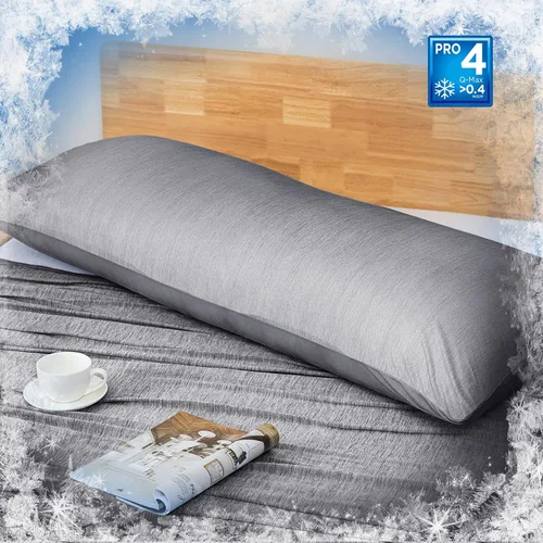 Vista 7 de HOMFINE Fundas de almohada refrescantes de tamaño estándar - Fibra de enfriamiento Q-Max 0.439 de doble cara para protector de almohada, funda