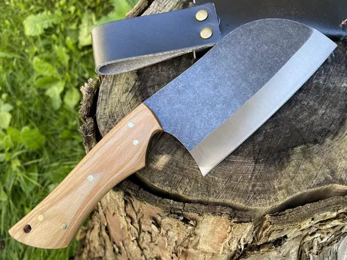 Vista 5 de Perkin Cuchillo de caza con vaina Cuchillo de carnicero 1095 Acero PK2500