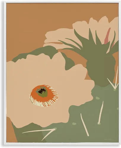 Vista 27 de Abstracto Cactus Trio Botanical, 11 x 14 pulgadas enmarcado Giclée Print Azul