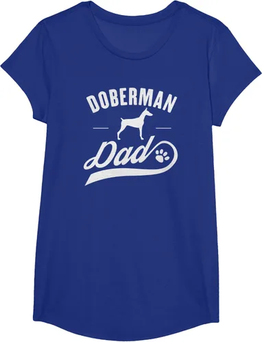Vista 26 de Doberman Dad - Camiseta para amante del dueño del perro, Negro, S