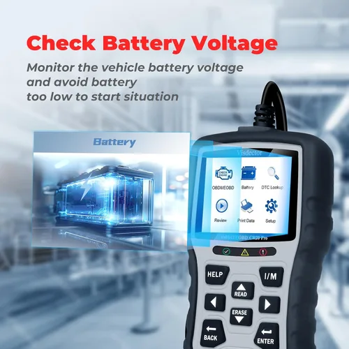 Vista 8 de CR20 Pro Escáner OBD2 Universal Mejorado Lector de Códigos de Coche Lector de Fallas del Motor para Apagar la Luz CEL, Leer y Borrar DTCs