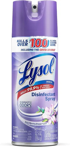 Vista 2 de Lysol Spray desinfectante, aroma brisa de la mañana, 12.5 onzas (Pack de 12)
