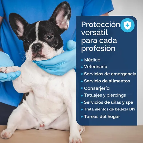 Vista 5 de Inspire Guantes de examen de mezcla de nitrilo y vinilo, desechables, sin látex, médicos, multiusos para cocinar