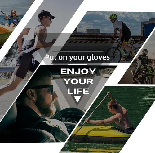 Vista 7 de ROCKBROS Guantes de ciclismo guantes de ciclismo para hombres y mujeres guantes de bicicleta de carretera MTB de medio dedo almohadilla de gel