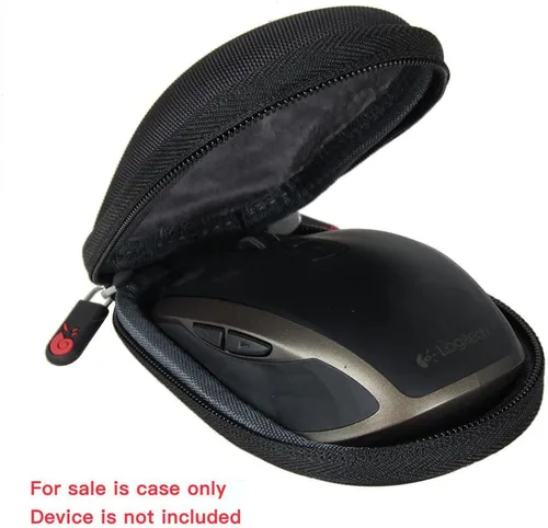 Vista 2 de Hermitshell Estuche rígido de viaje para Logitech MX Anywhere 3S / MX Anywhere 2S Compact Performance Mouse (negro)