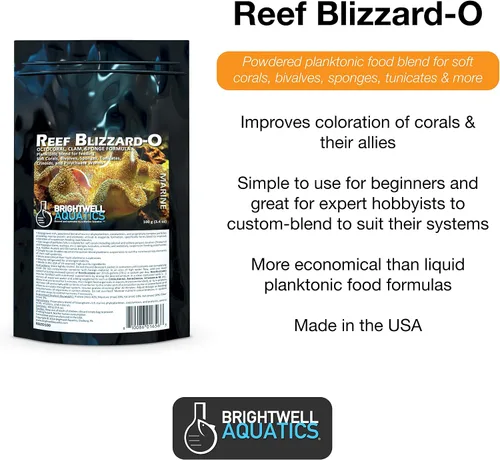 Vista 2 de Brightwell Aquatics ReefBlizzard-O Phyto Zooplancton Mezcla para Corales 3.53 oz