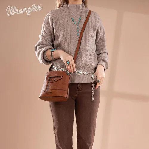 Vista 2 de Wrangler - Bolsos cruzados pequeños para mujer, bolsos y bolsos de hombro lindos con correa ajustable