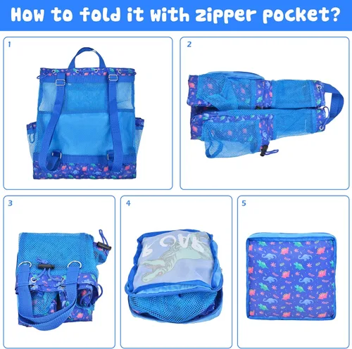 Vista 6 de Mochila con cordón para niños mochila de playa bolsa de natación bolsa de gimnasio con dos soportes para botellas de agua bolsa de fútbol mochila