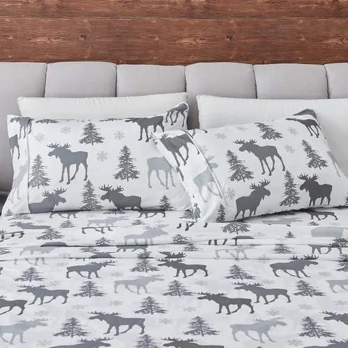 Vista 14 de Juego de sábanas de microfibra con rayas de 3 piezas tamaño individual - Sábanas y fundas de almohada de ropa de cama ultra suaves y cepilladas
