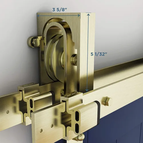 Vista 3 de National Hardware N700-116 Interior corredera puerta de granero Hardware Bypass Bracket