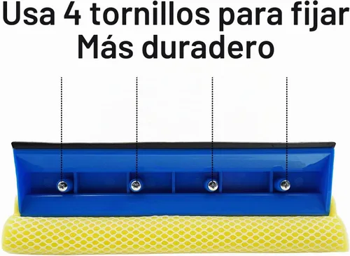 Vista 3 de Limpiador de ventanas de coche con esponja y cuchilla de goma, limpiador con botella de spray 3 en 1, multiusos, para interiores y exteriores 1