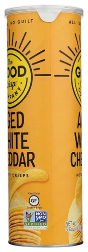 Vista 5 de The Good Crisp Company - Papas fritas de sabor cheddar blanco envejecido, 5.6 onzas