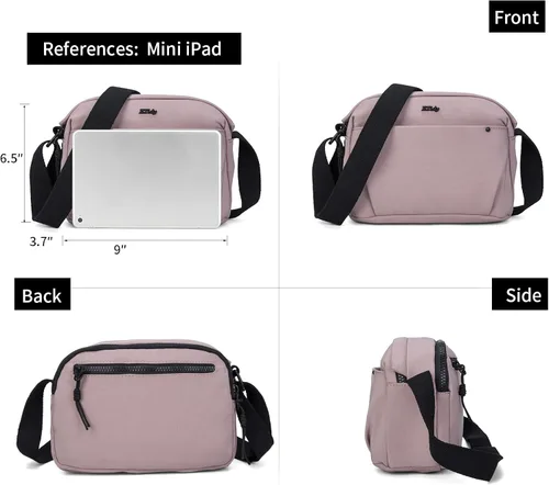 Vista 3 de ETidy Bolso de hombro de moda para mujer, bolso cruzado casual, impermeable, ligero, bolso hobo
