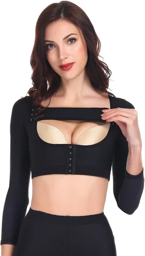 Vista 5 de Arm Shapewear Post Surgical Slimmer Compression Sleeves Posture Corrector Tops Arm Sleeves for Women